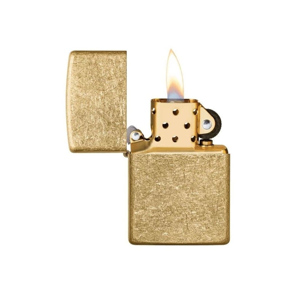 فندک زیپو مدل Zippo 28496 Tumbled Brass — تصویر ۵