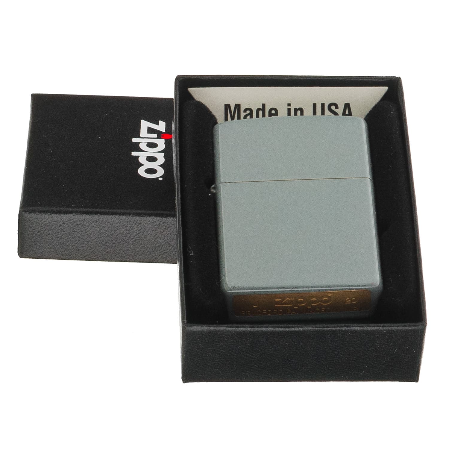 فندک زیپو مدل ZIPPO FLAT GRAY 49452 — تصویر ۴