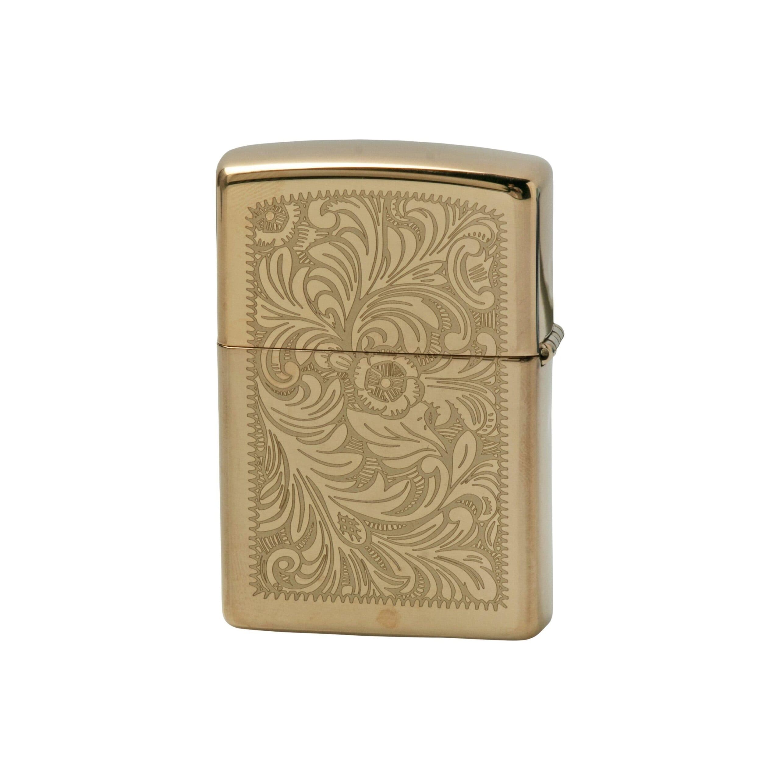 فندک زیپو مدل Zippo Venetian Lighter High Polish Brass 352B — تصویر ۵