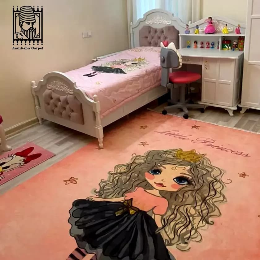 فرش کودک طرح پرنسس کوچولو کد 101229 — تصویر ۷