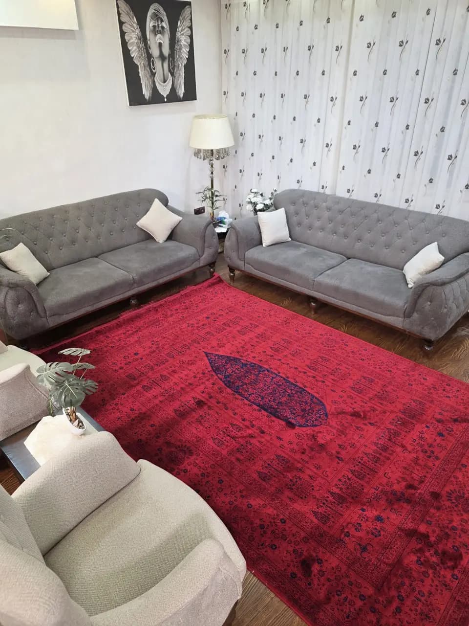 فرش ۱۲۰۰ شانه کد 1045 لاکی — تصویر ۸