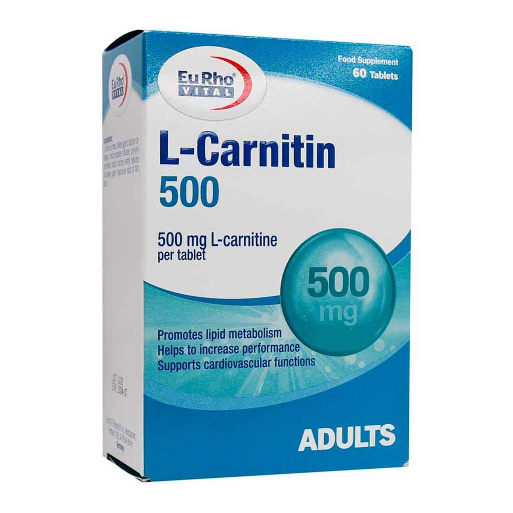 قرص ال کارنیتین 500 میلی گرم 60 عدد یوروویتال Eurho Vital — تصویر ۲