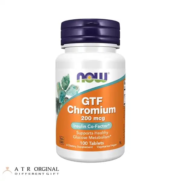 قرص کروم ناو NOW GTF Chromium 200mcg