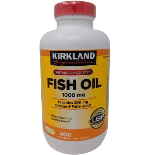 روغن ماهی کرکلند 1000 میلی گرم 400 عدد Kirkland Fish oil — تصویر ۲