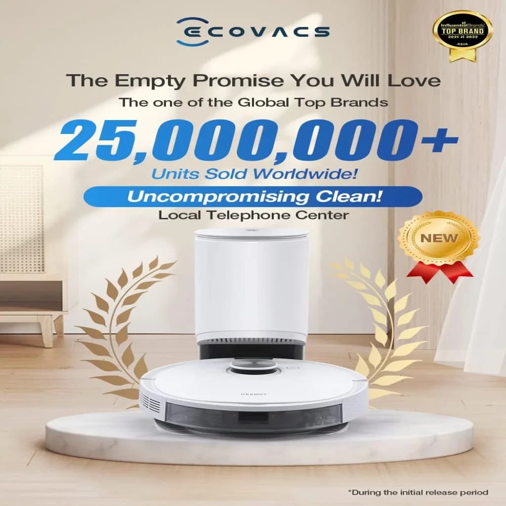 ✔️بررسی ، و خرید ربات جاروبرقی ECOVACS DEEBOT N10، مکش قدرتمند 4300Pa، زمان اجرا تا 300 دقیقه، ناوبری dToF — تصویر ۵