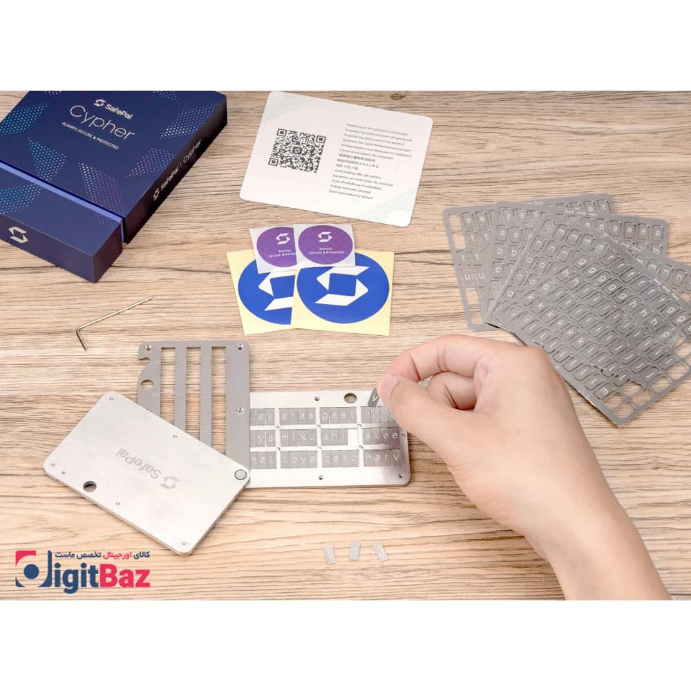 ✔️بررسی ، و خرید سایفر سیف پال 2025 – محافظ فولادی عبارات بازیابی SafePal Cypher — تصویر ۴