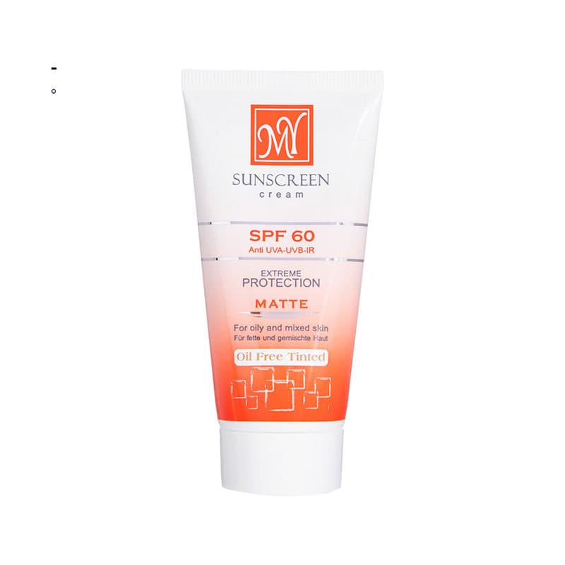 کرم ضد آفتاب مای مدل مات رنگی فاقد چربی SPF 60
