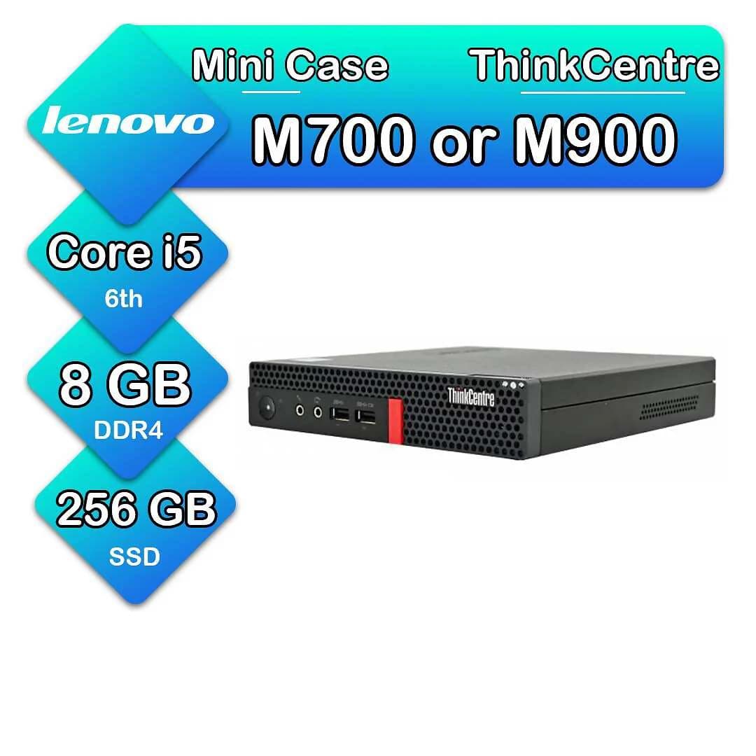مینی کیس استوک لنوو ThinkCentre M700 or M900 Core i5 نسل ششم | رم 8GB | حافظه SSD 256GB | به همراه آداپتور 90 وات