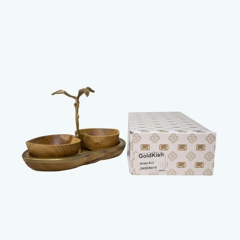 اردوخوری قلبی گلدکیش مدل گلدن برد کد GK829414 — تصویر ۳