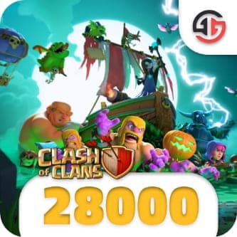 28000 جم کلش آف کلنز