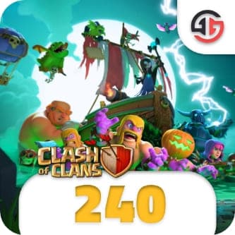 240 جم کلش آف کلنز