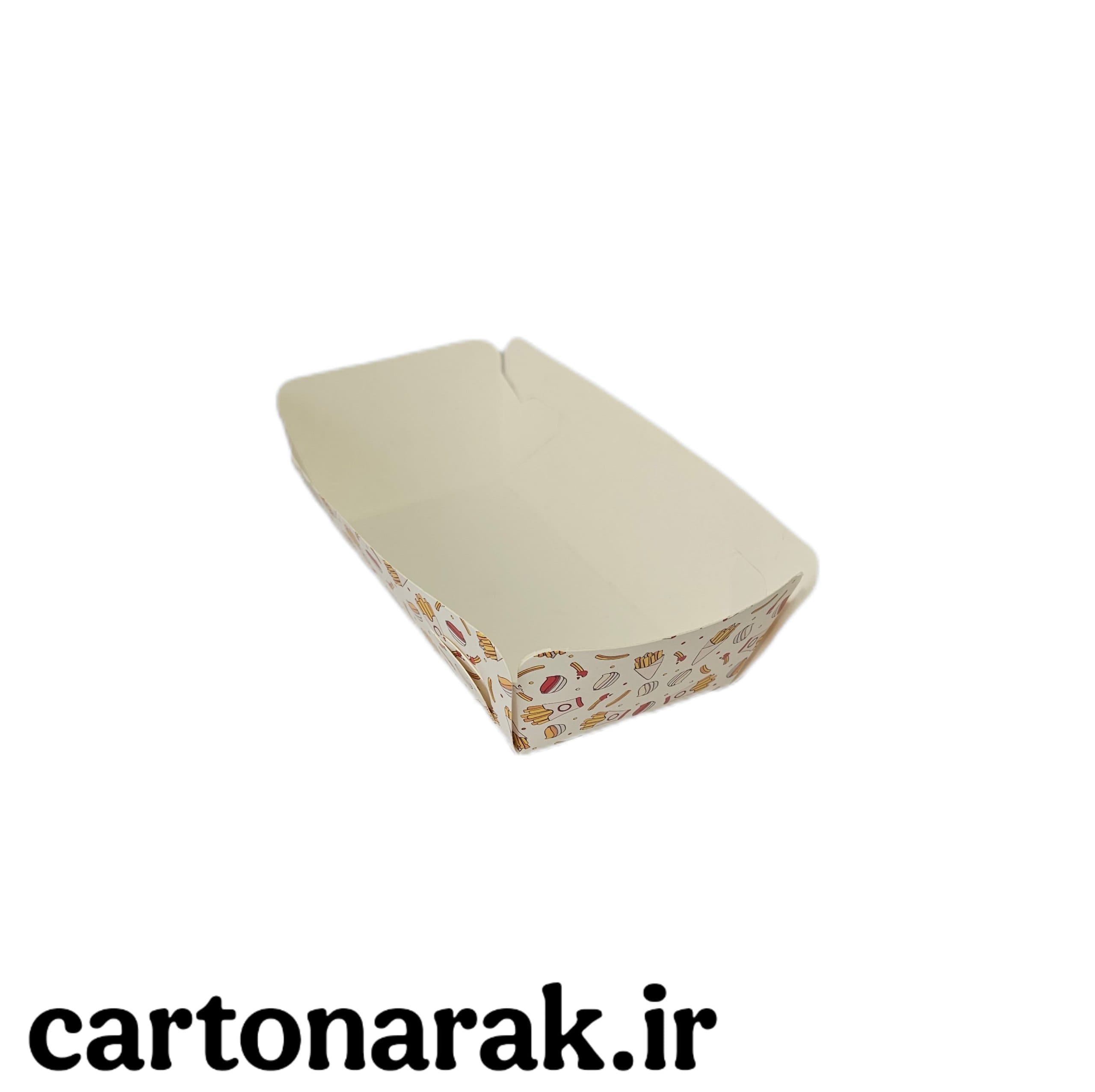 سینی سیب‌زمینی سالن ۱۸×۱۰×۵ با چاپ عمومی | بسته ۱۰۰ عددی — تصویر ۶