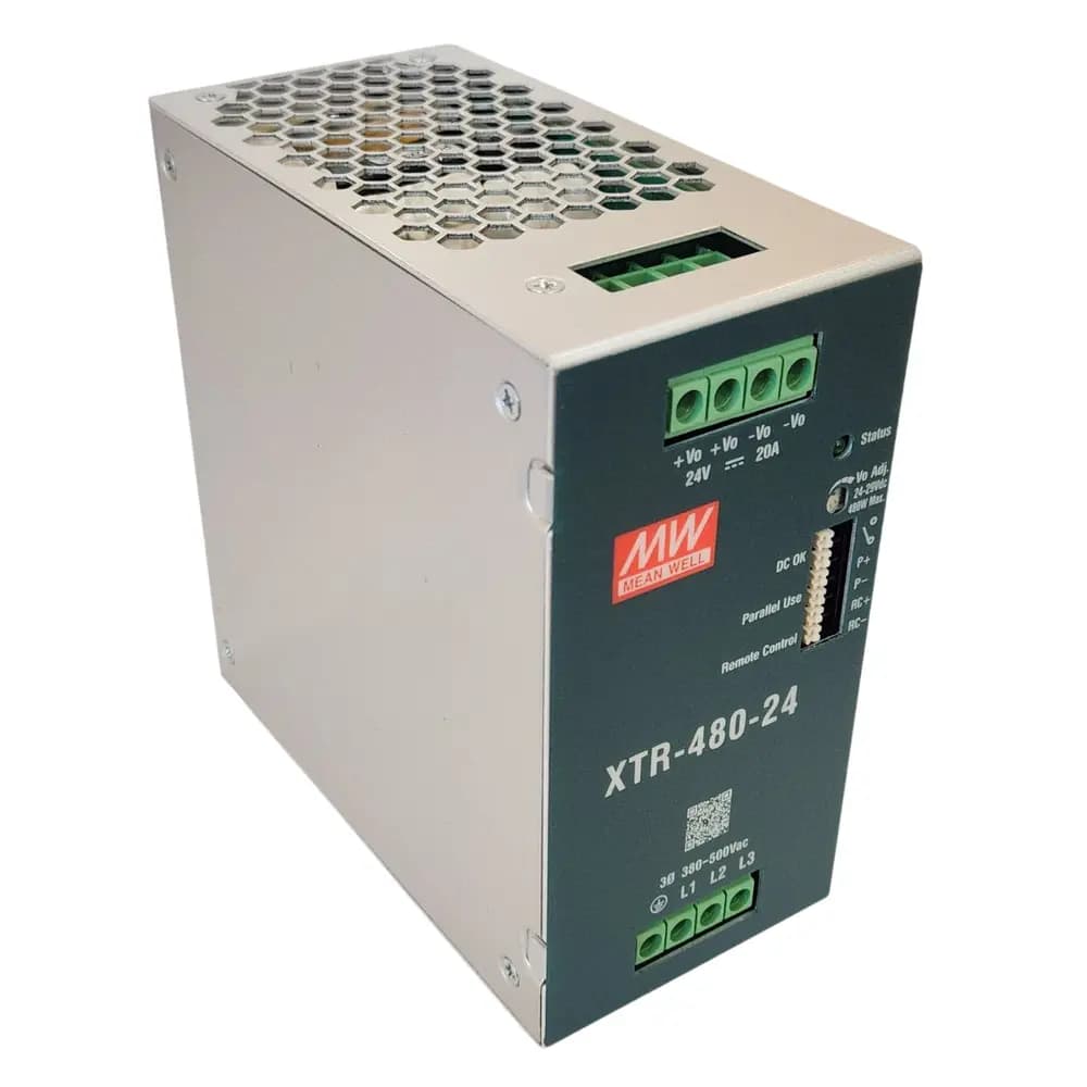 منبع تغذیه ریلی 24 ولت 20 آمپر XTR-480-24 — تصویر ۴