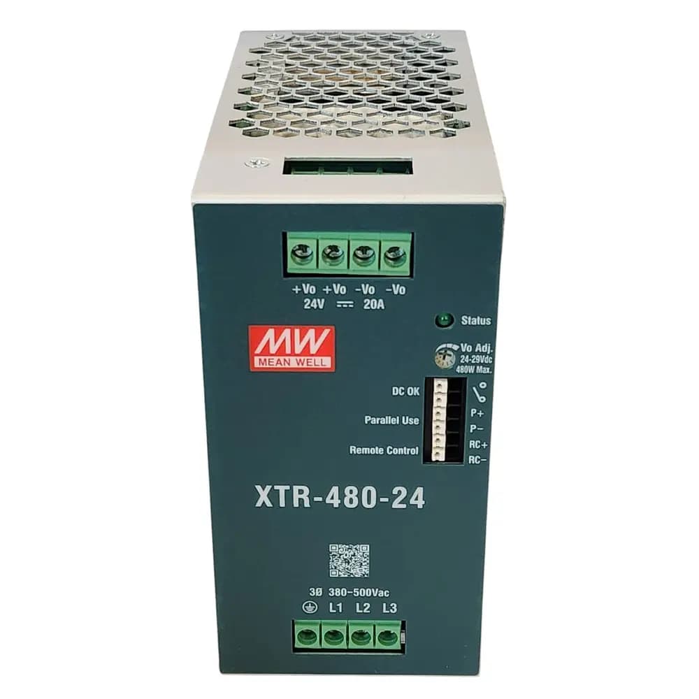 منبع تغذیه ریلی 24 ولت 20 آمپر XTR-480-24 — تصویر ۲