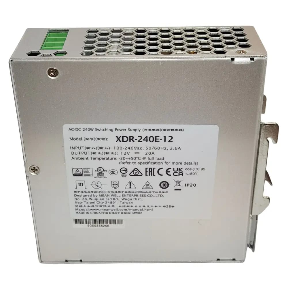 منبع تغذیه 12 ولت 20 آمپر XDR-240E-12 — تصویر ۳