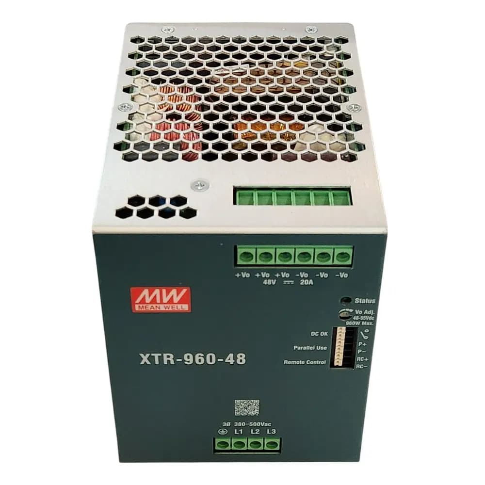 منبع تغذیه ریلی 48 ولت 20 آمپر XTR-960-48 — تصویر ۲