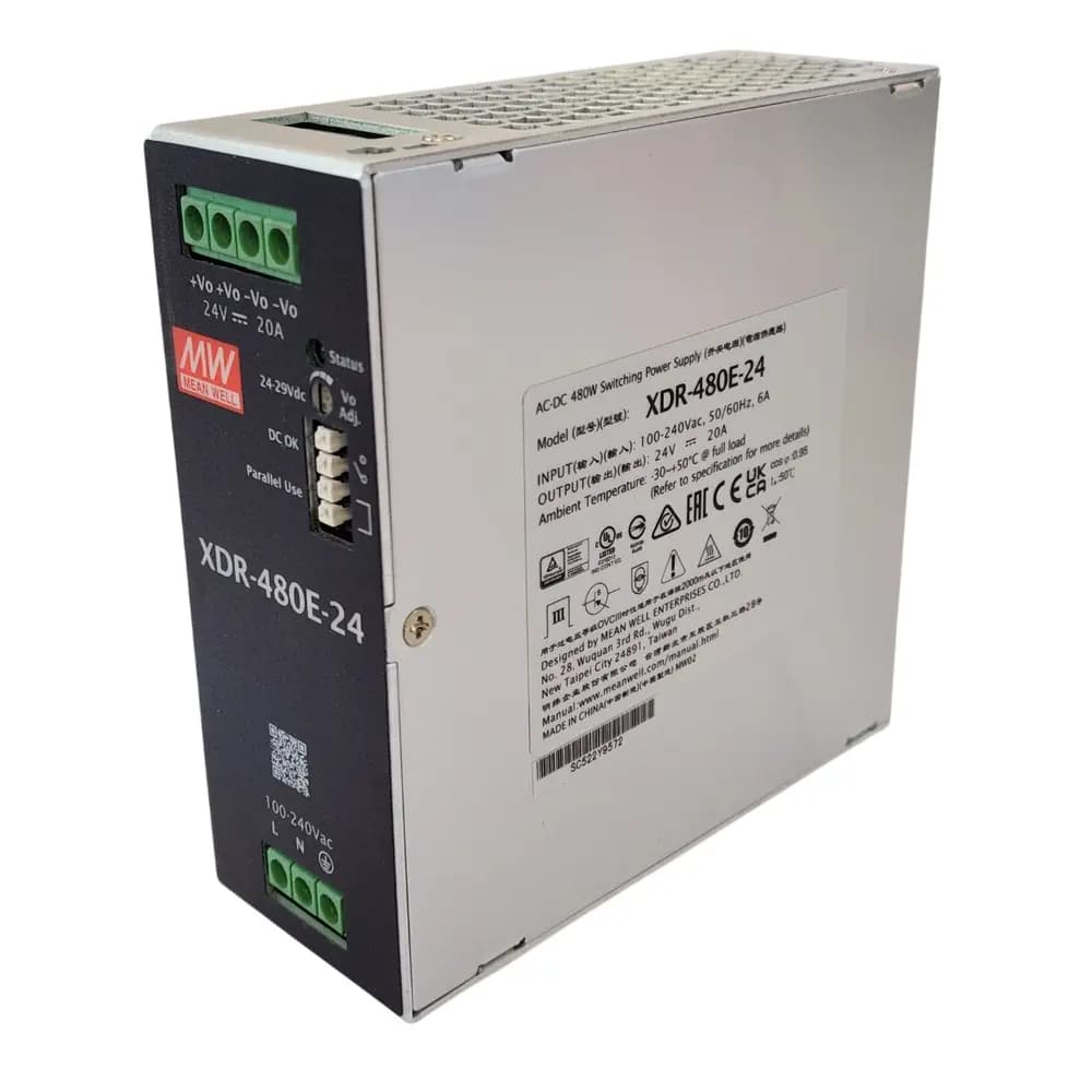 منبع تغذیه 24 ولت 20 آمپر XDR-480E-24