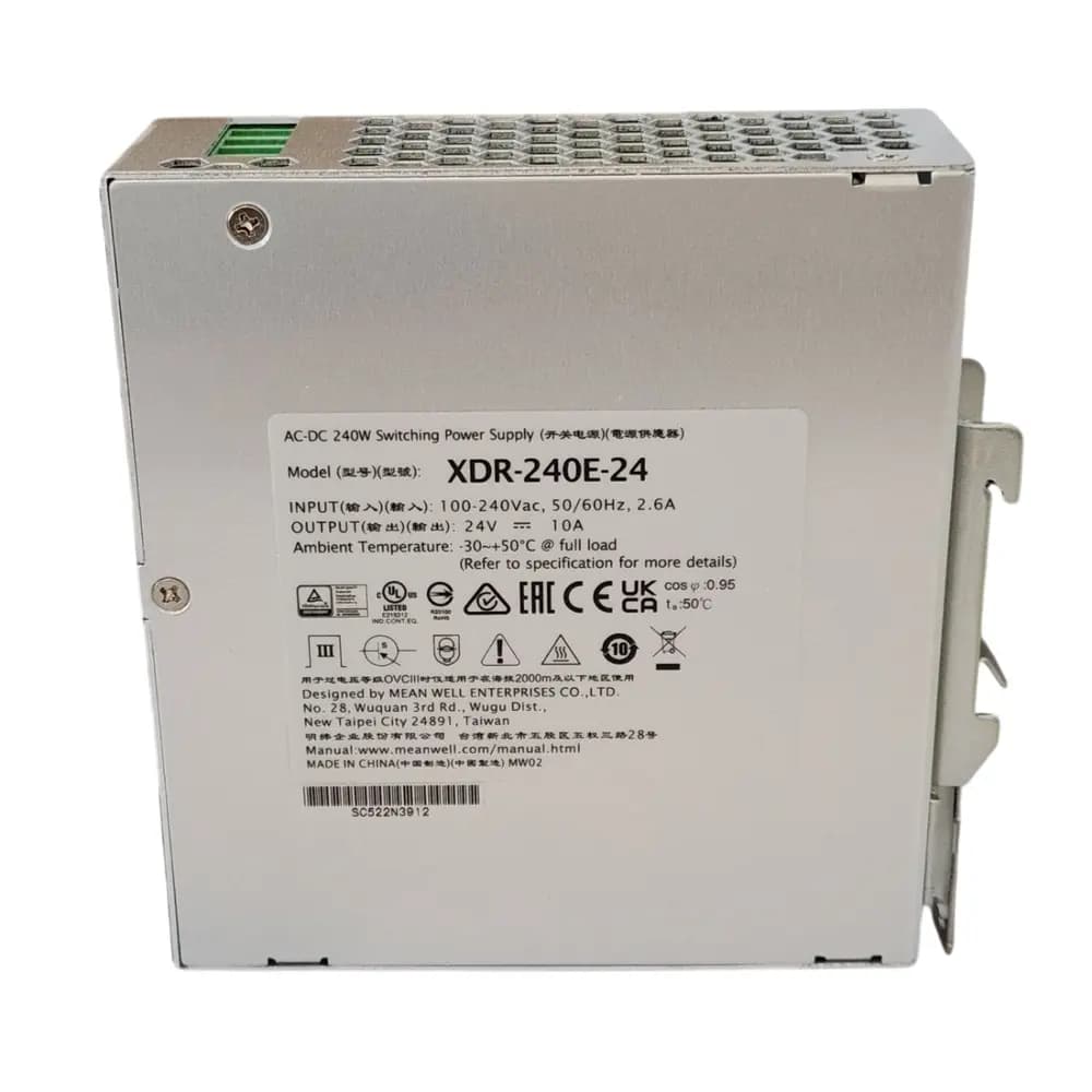 منبع تغذیه 24 ولت 10 آمپر XDR-240E-24 — تصویر ۳