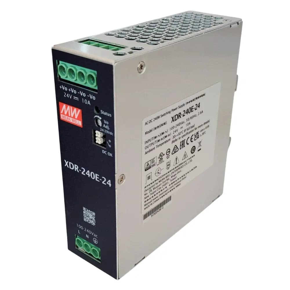 منبع تغذیه 24 ولت 10 آمپر XDR-240E-24