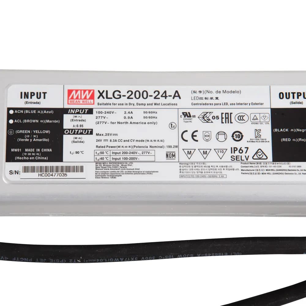LED درایور XLG-200-24-A — تصویر ۴