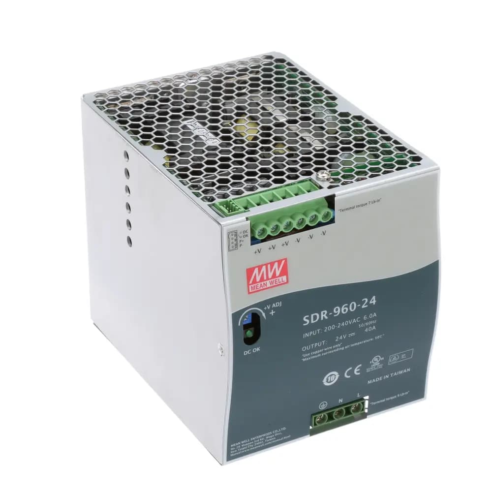 منبع تغذیه ریلی 24 ولت 40 آمپر SDR-960-24 — تصویر ۳