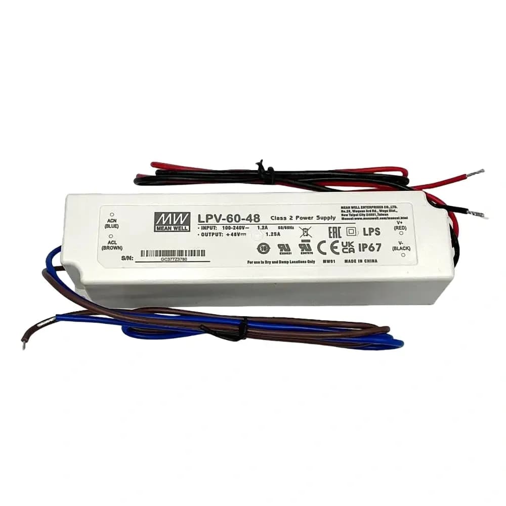 منبع تغذیه درایور ضدآب LPV-60-48 — تصویر ۲