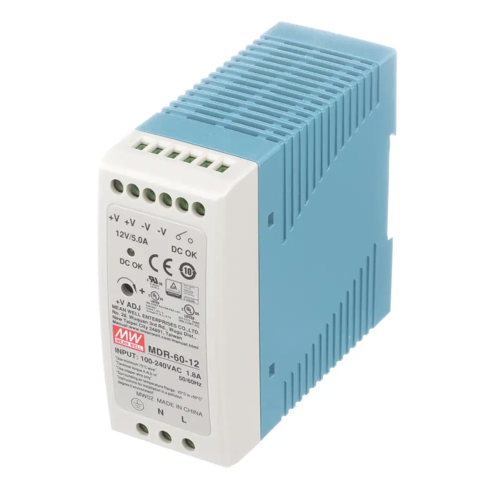 منبع تغذیه 12 ولت 5 آمپر MDR-60-12 — تصویر ۴