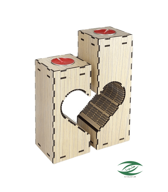 جاشمعی دو تکه قلب