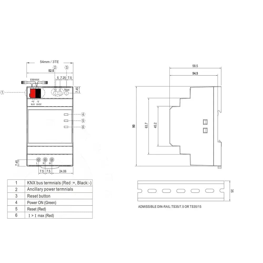 منبع تغذیه KNX-20E-640 — تصویر ۶