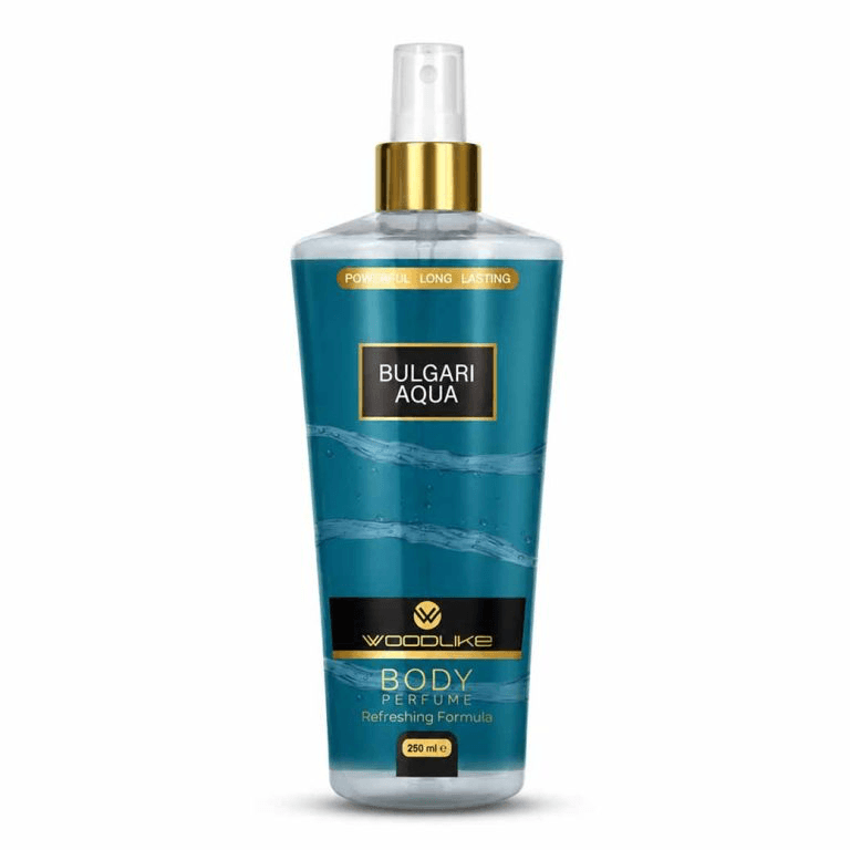 بادی اسپلش مردانه وودلایک مدل Bulgari Aqua آکوا بولگاری حجم 250 میلی لیتر — تصویر ۲