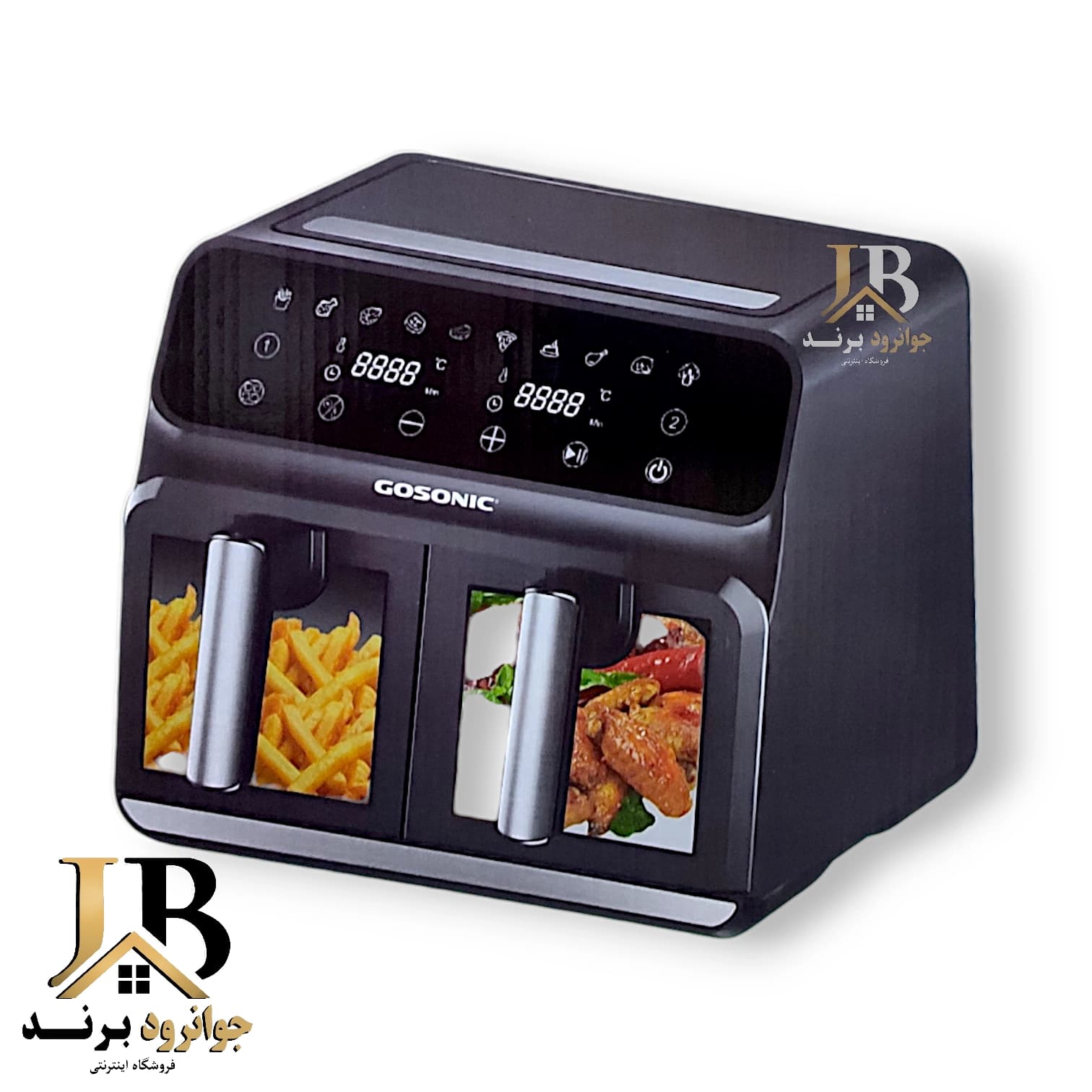 سرخ کن بدون روغن دوقلو گوسونیک مدل Gosonic GAF-658 — تصویر ۲
