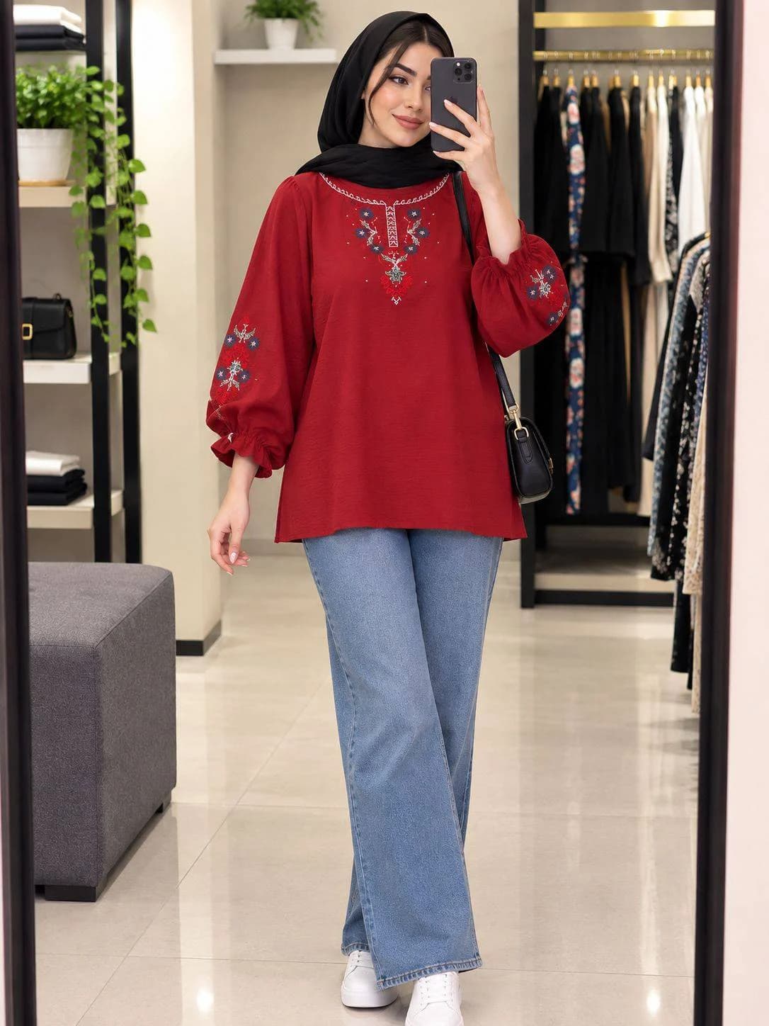 تونیک ابروبادگلدوزی وارداتی زنانه /کد29884 — تصویر ۶