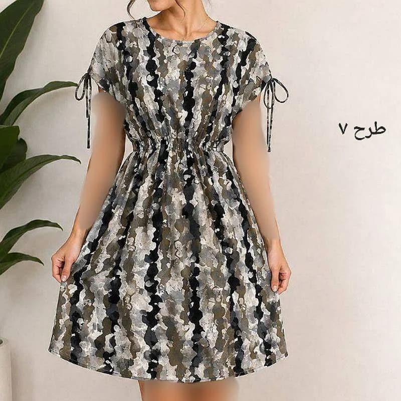 سارافن نخی گلدار کوتاه خارجی زنانه /کد29875 — تصویر ۷