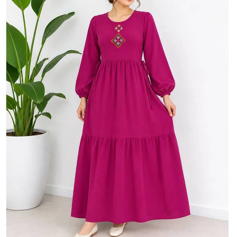 پیراهن ساحلی ابروبادگلدوزی زنانه/کد29873 — تصویر ۲