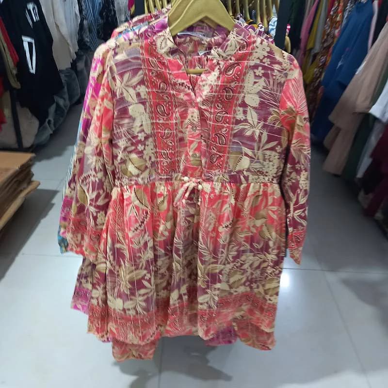 ست راحتی بلوزشلوار نخی وارداتی هندی زنانه /کد29811 — تصویر ۵