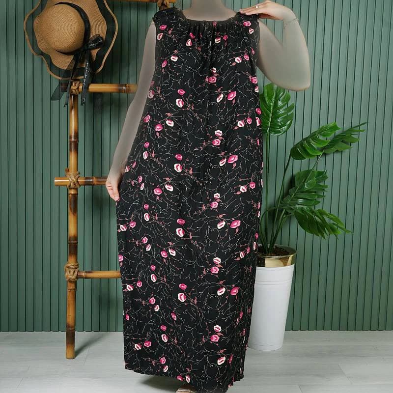 سارافون نخی خارجی قواره دار طرح گل لاله /کد290380