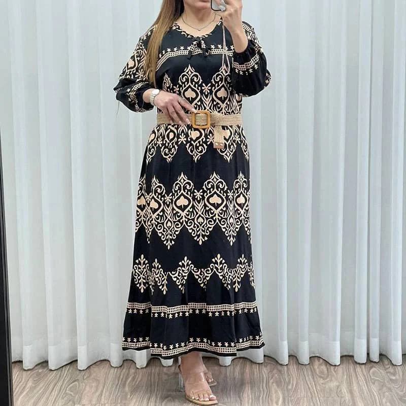 یه استایل راحت باپیراهن ساحلی نخی خارجی زنانه/کد290248