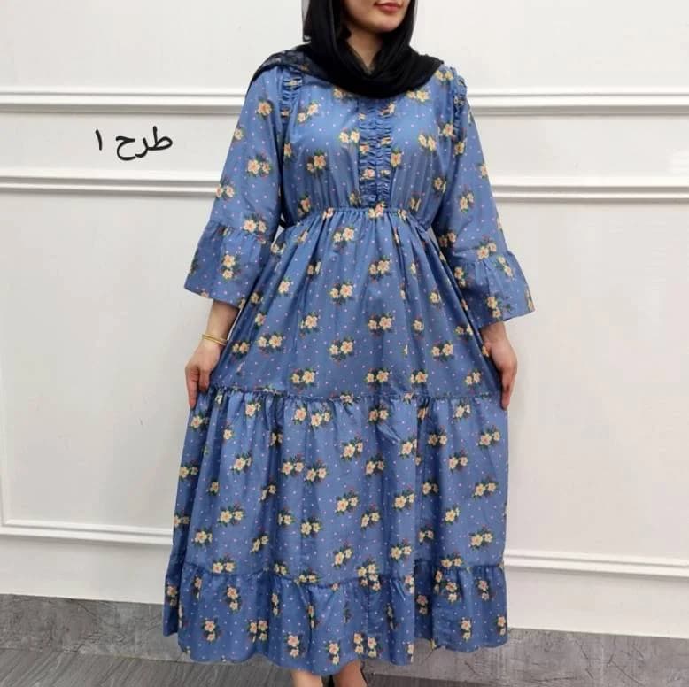 استایل لاکچری باپیراهن ساحلی عروسکی نخی هندی زنانه/کد29733 — تصویر ۲