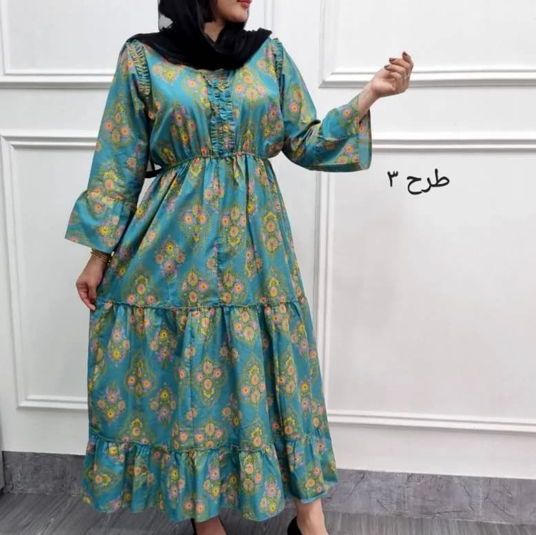 استایل لاکچری باپیراهن ساحلی عروسکی نخی هندی زنانه/کد29733 — تصویر ۴