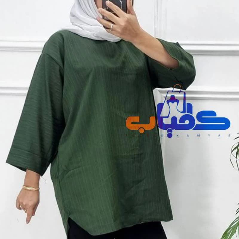 تونیک راحتی زنانه آیوا زیپی /کد29714 — تصویر ۲