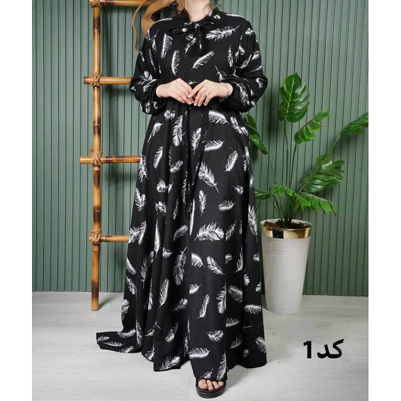 استایل شیک ومزونی باپیراهن ساحلی سوپرنخ طرح کلوووش/کد29393 — تصویر ۵