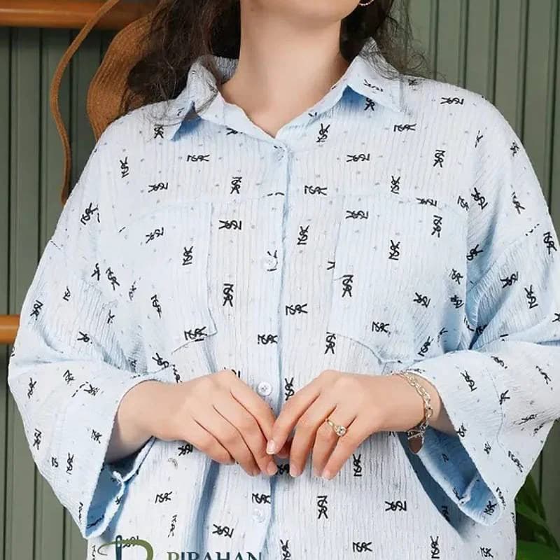 شومیز آستین بلند کاملس زنانه/کد29385 — تصویر ۸
