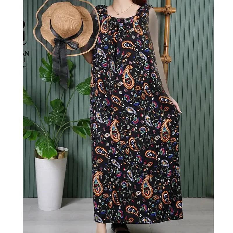 سارافون نخی قواره دار طرح ترمه زنانه /کد29380