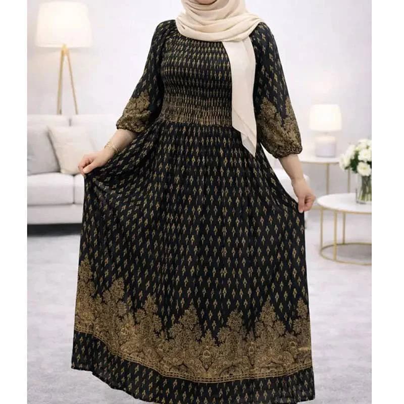 پیراهن ساحلی کریشه طلاکوب اورجینال وارداتی هندی/کد29283