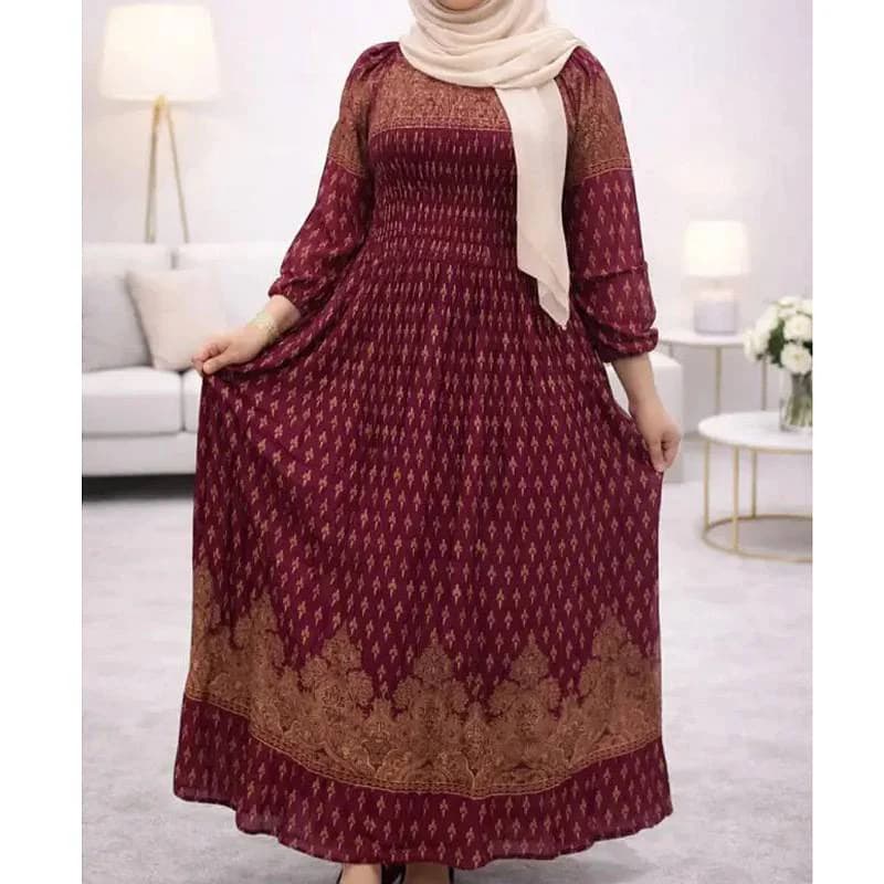 پیراهن ساحلی کریشه طلاکوب اورجینال وارداتی هندی/کد29283 — تصویر ۵