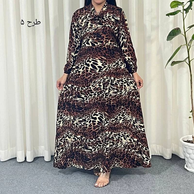استایل شیک ومزونی باپیراهن ساحلی نخی ترک طرح کلوووش/کد29255 (تخفیف ویژه عیدقربان) — تصویر ۶