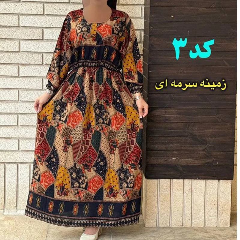 پیراهن ساحلی چهل تیکه وارداتی اندونزی _کد29247 — تصویر ۳