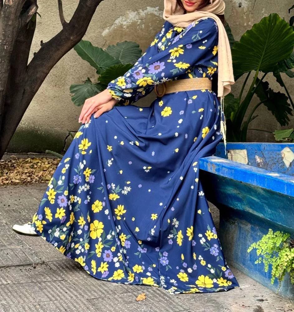 استایل شیک ومزونی باپیراهن ساحلی بوگاتی طرح کلوووش/کد29241 — تصویر ۳