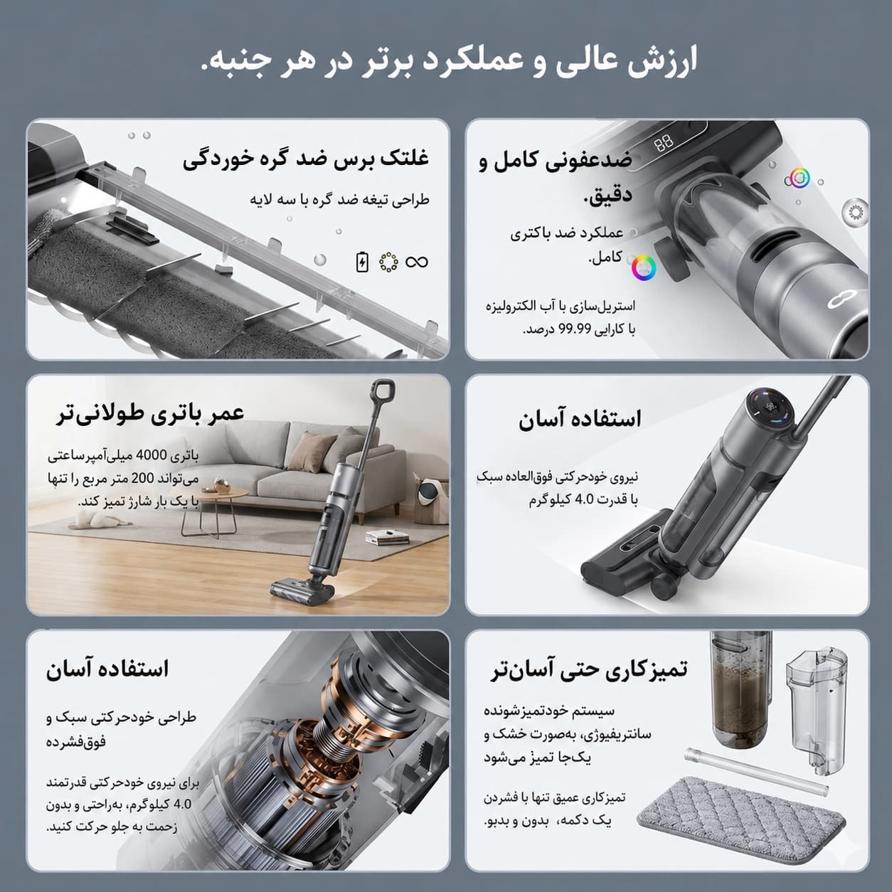 جارو سه کاره NXMEE Z3 NEO — تصویر ۴