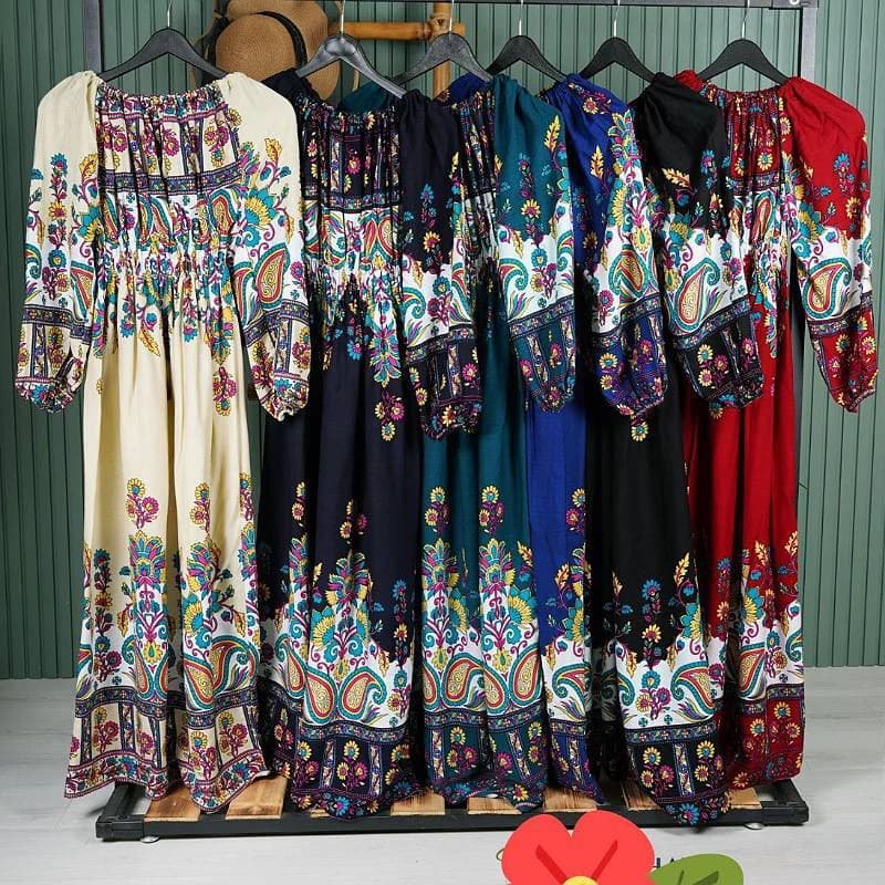 استایل لاکچری باپیراهن ساحلی نخی خارجی زنانه/کد29232 — تصویر ۸